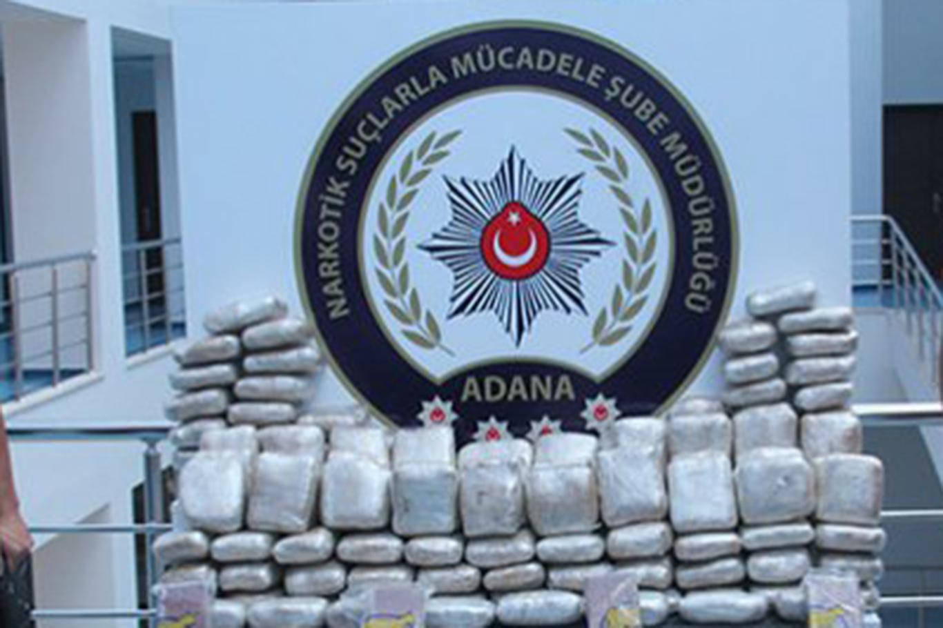 Adana’da 160 kilo eroin ele geçirildi